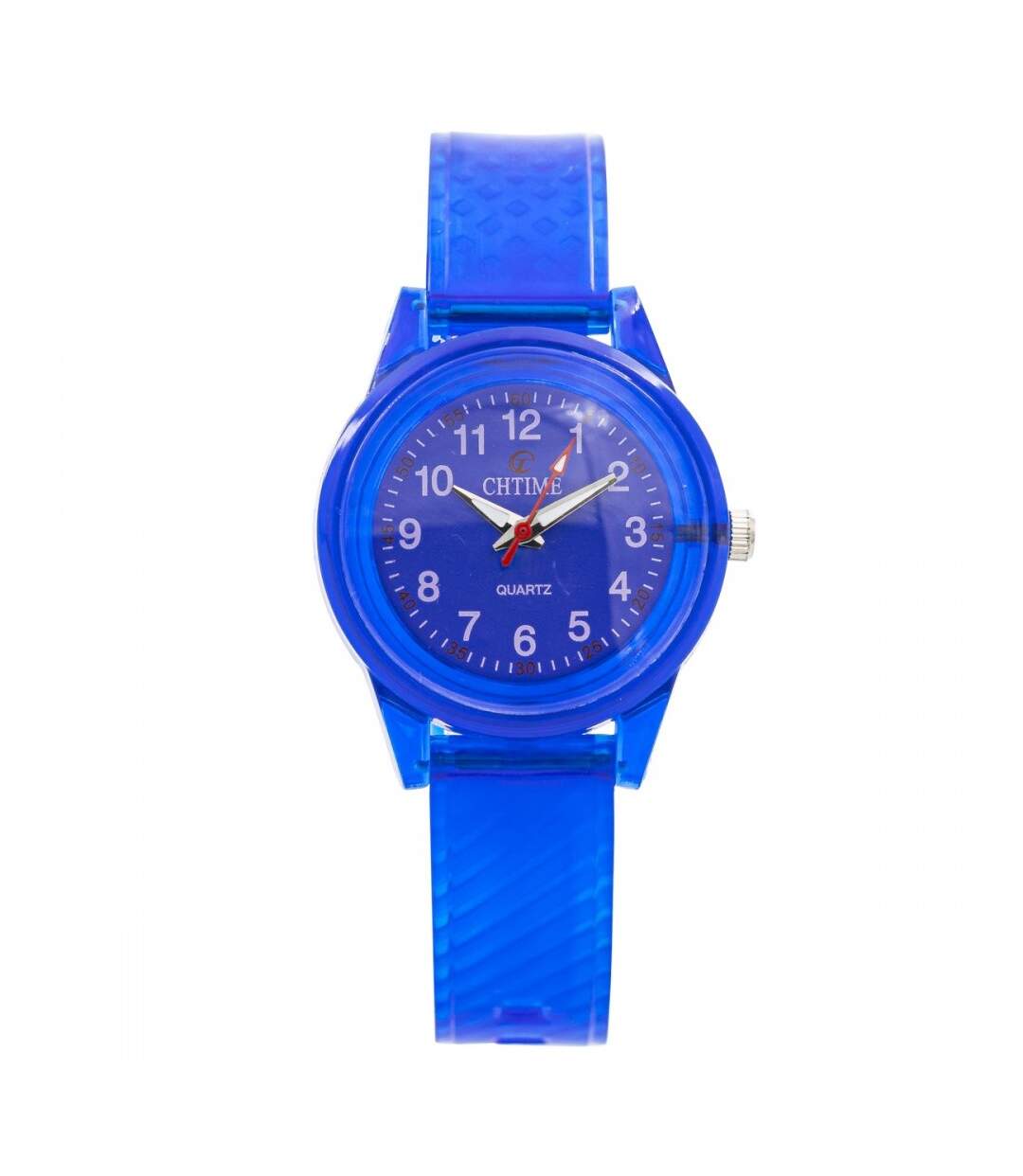 Montre Femme Bracelet Plastique Bleu CHTIME