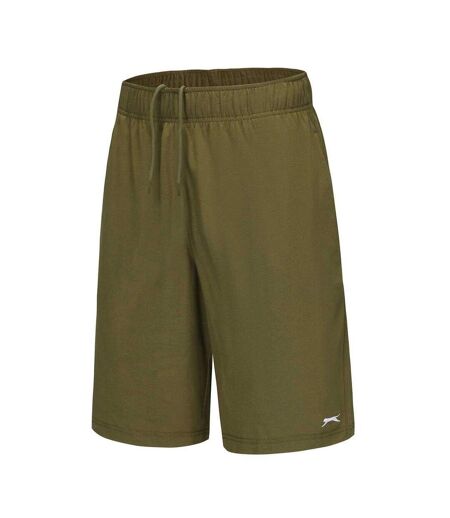 Short En Jersey Décontracté Homme Kaki Slazenger