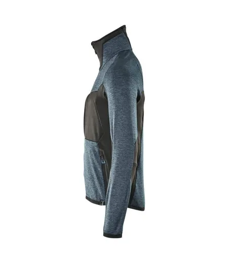 Mens Advanced Fleece Jacket Dark Petroleum Black Mascot