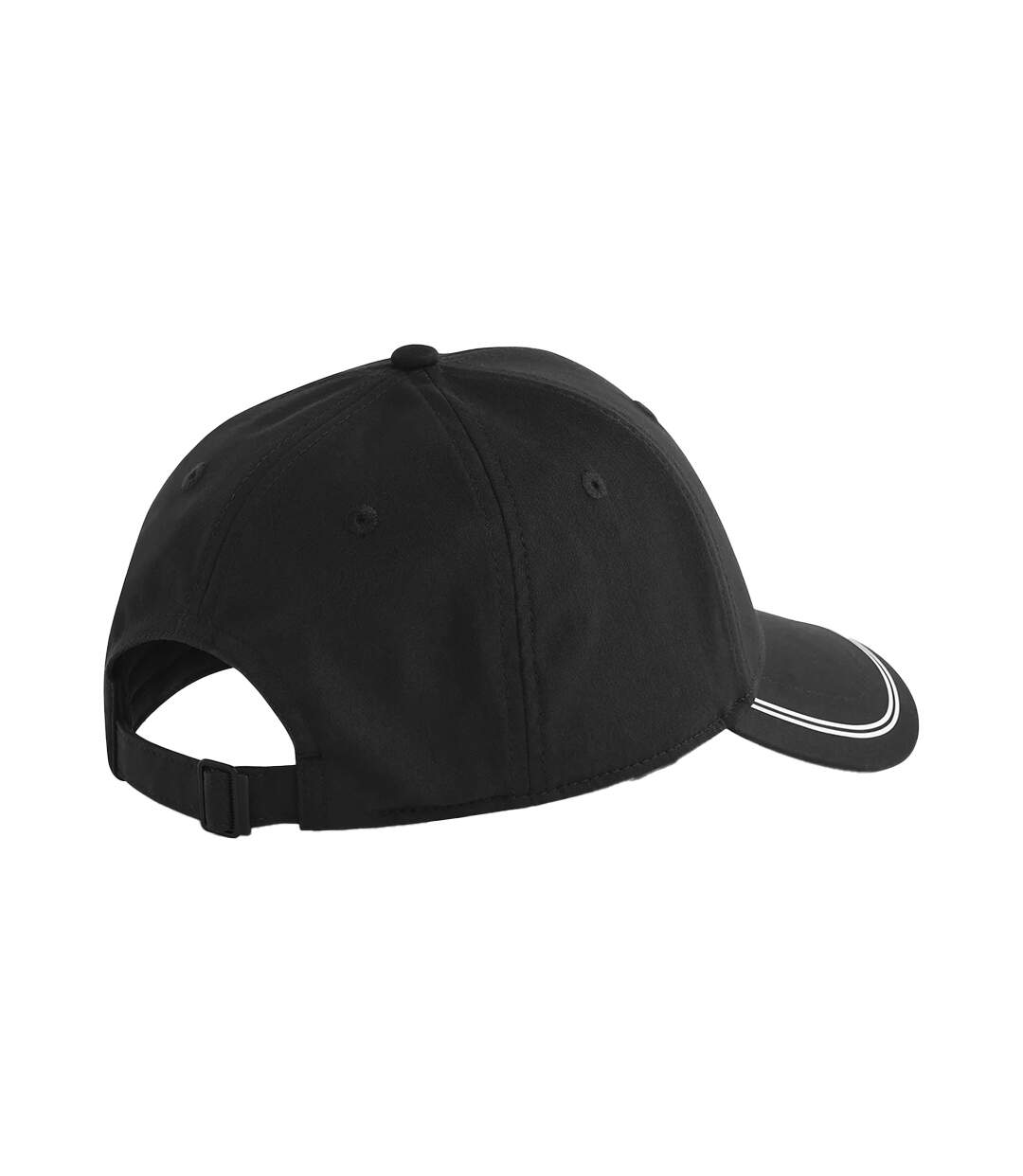 Casquette De Baseball Match Day Noir Blanc Beechfield-3