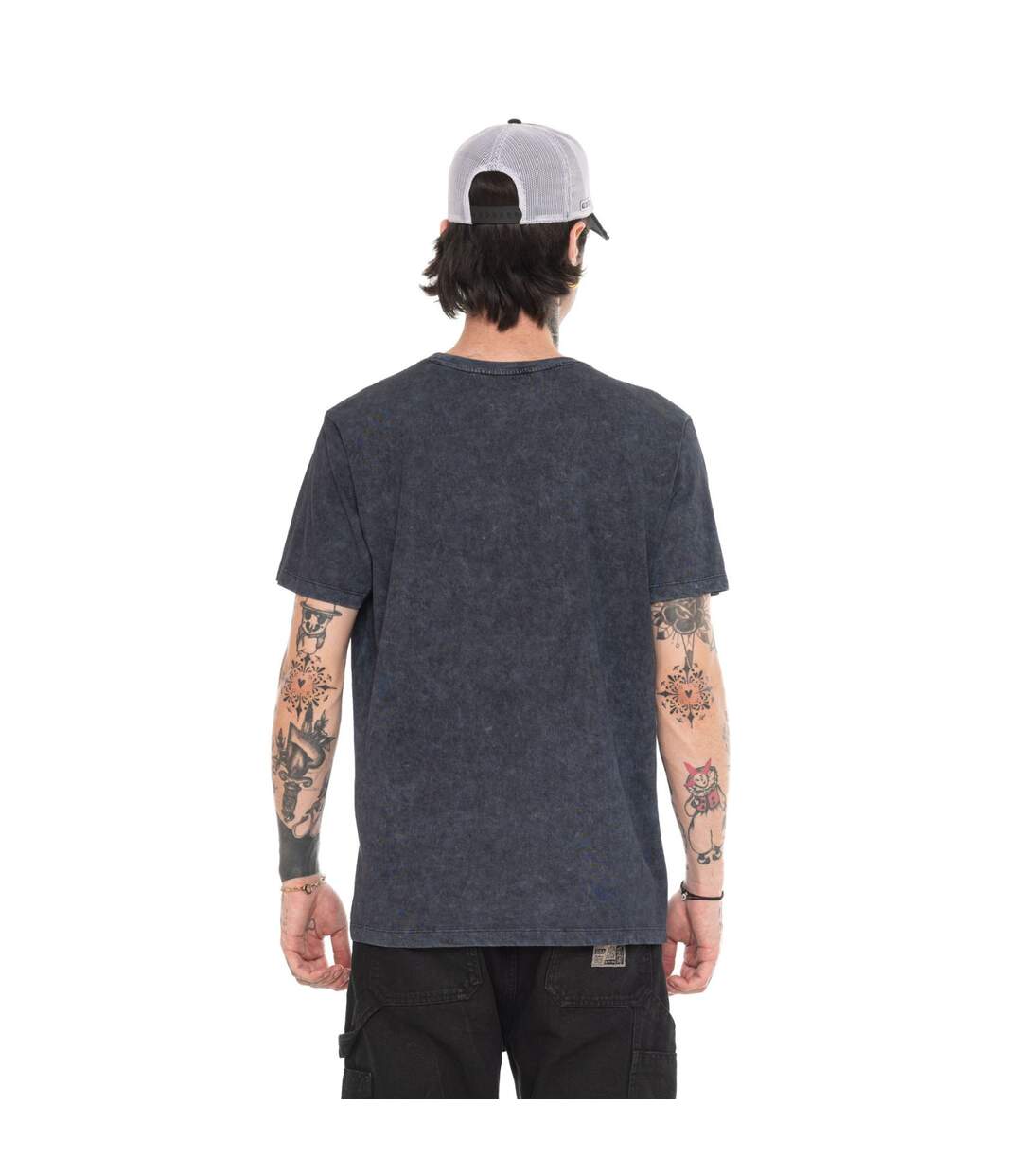 T-shirt homme regular col rond acid wash Leo Vondutch-3