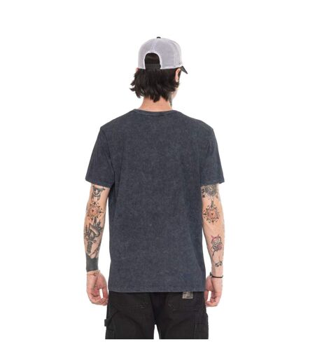 T-shirt homme regular col rond acid wash Leo Vondutch