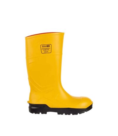 Portwest Mens PU Safety Wellington Boots (Yellow) - UTPW991