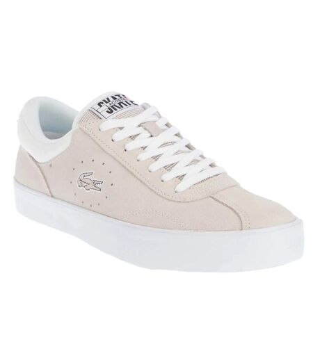 Mens trackserve suede trainers off white Lacoste