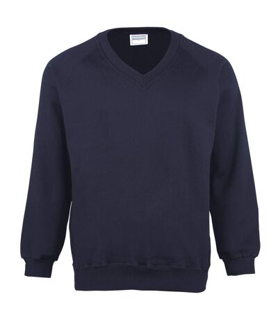 Maddins - Sweatshirt avec col en V - Homme (Bleu marine) - UTRW844