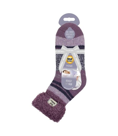Chaussettes de détente à rayures pour dames avec leurre
