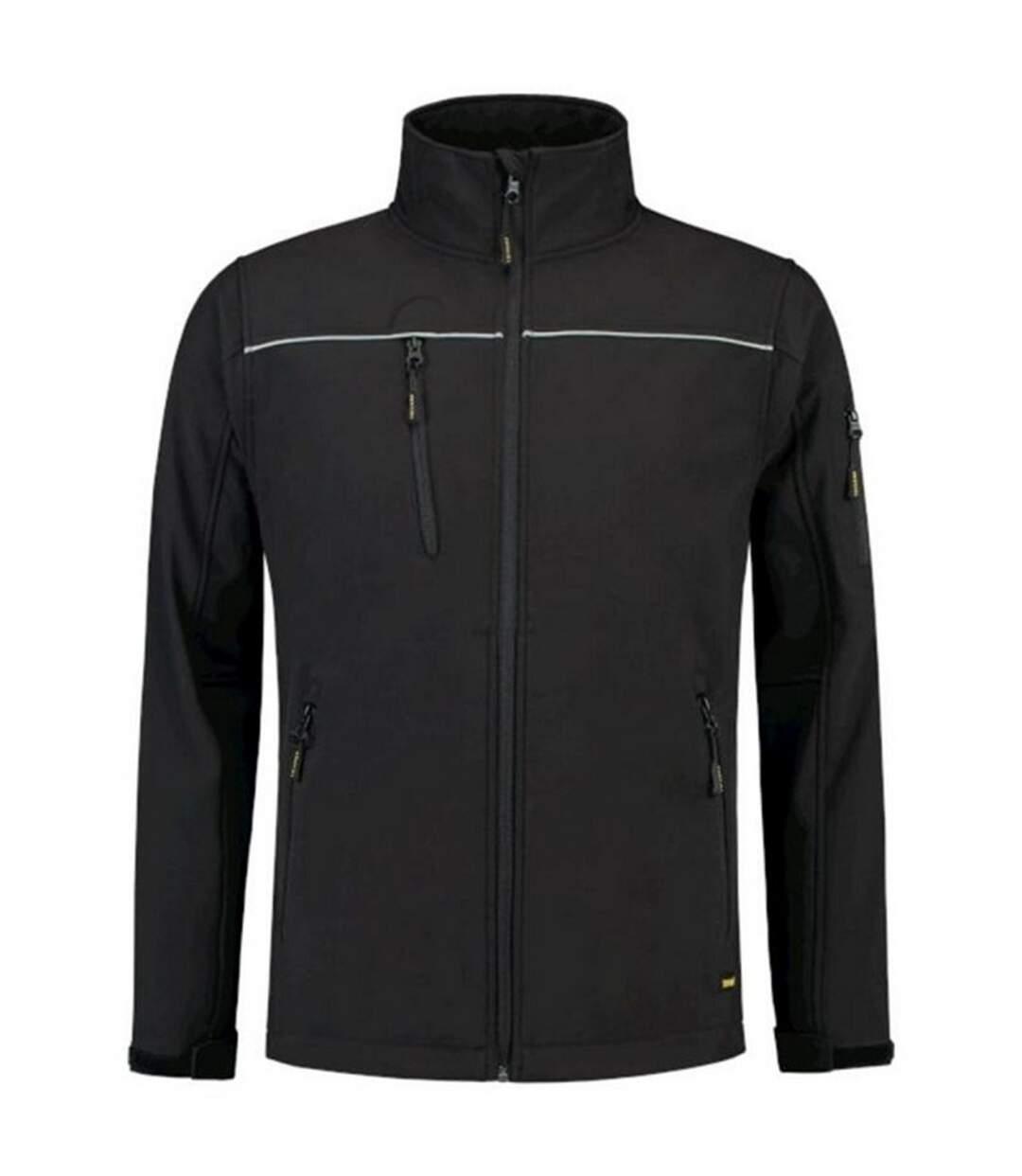 Veste Softshell Motif Réfléchissant Homme Noir Tricorp-1