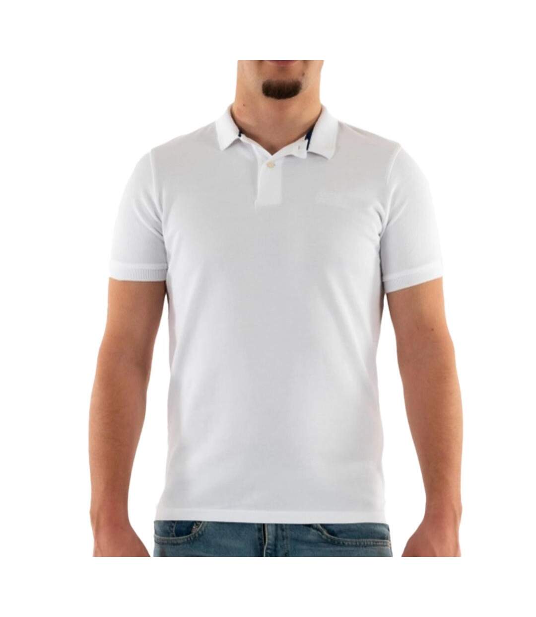 Polo Blanc Homme Superdry Classic Piques - M