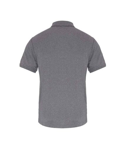 Polo coolchecker homme gris chiné Premier