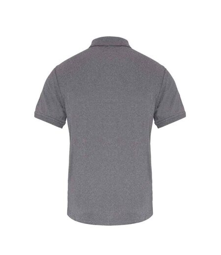 Polo coolchecker homme gris chiné Premier Premier