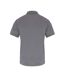 Mens coolchecker pique polo shirt grey melange Premier