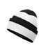Bonnet Noir Blanc Doux Beechfield-3