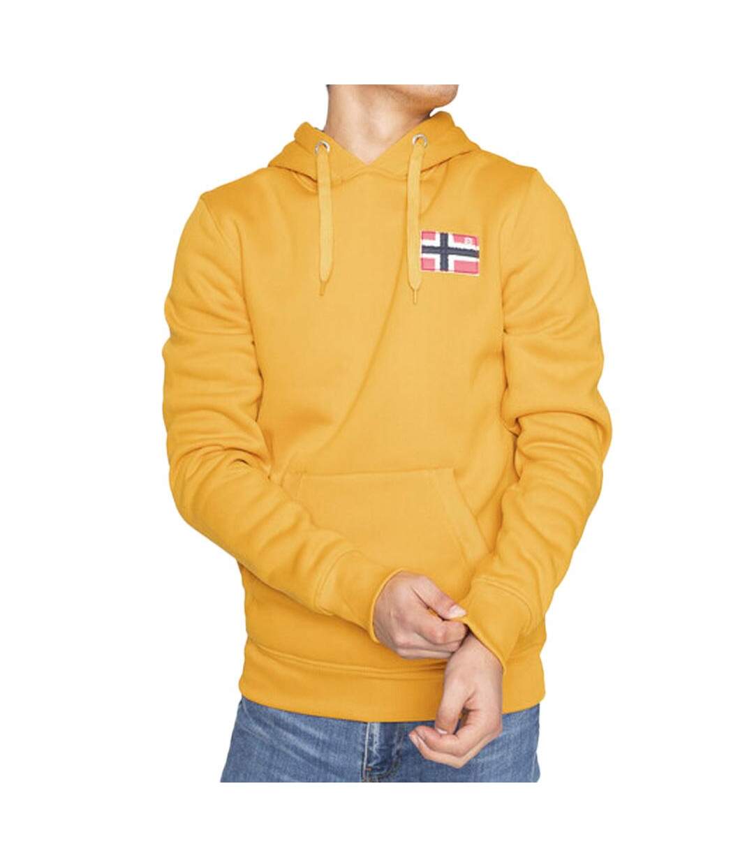 Sweat jaune homme geographical norway fondant-1