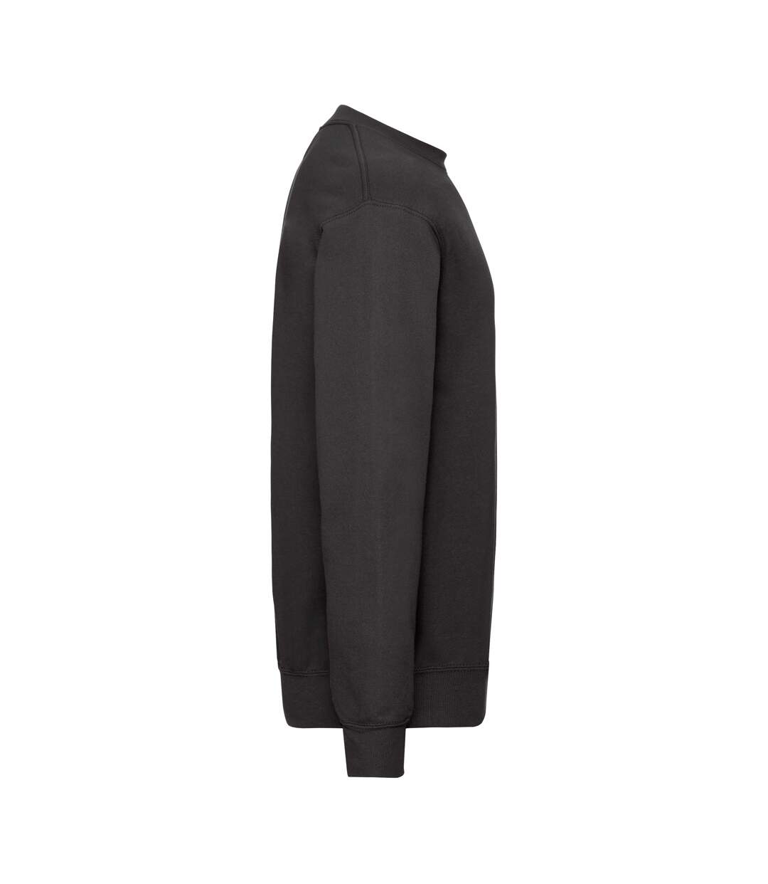 Unisex adult classic drop shoulder sweatshirt black Fruit of the Loom-3