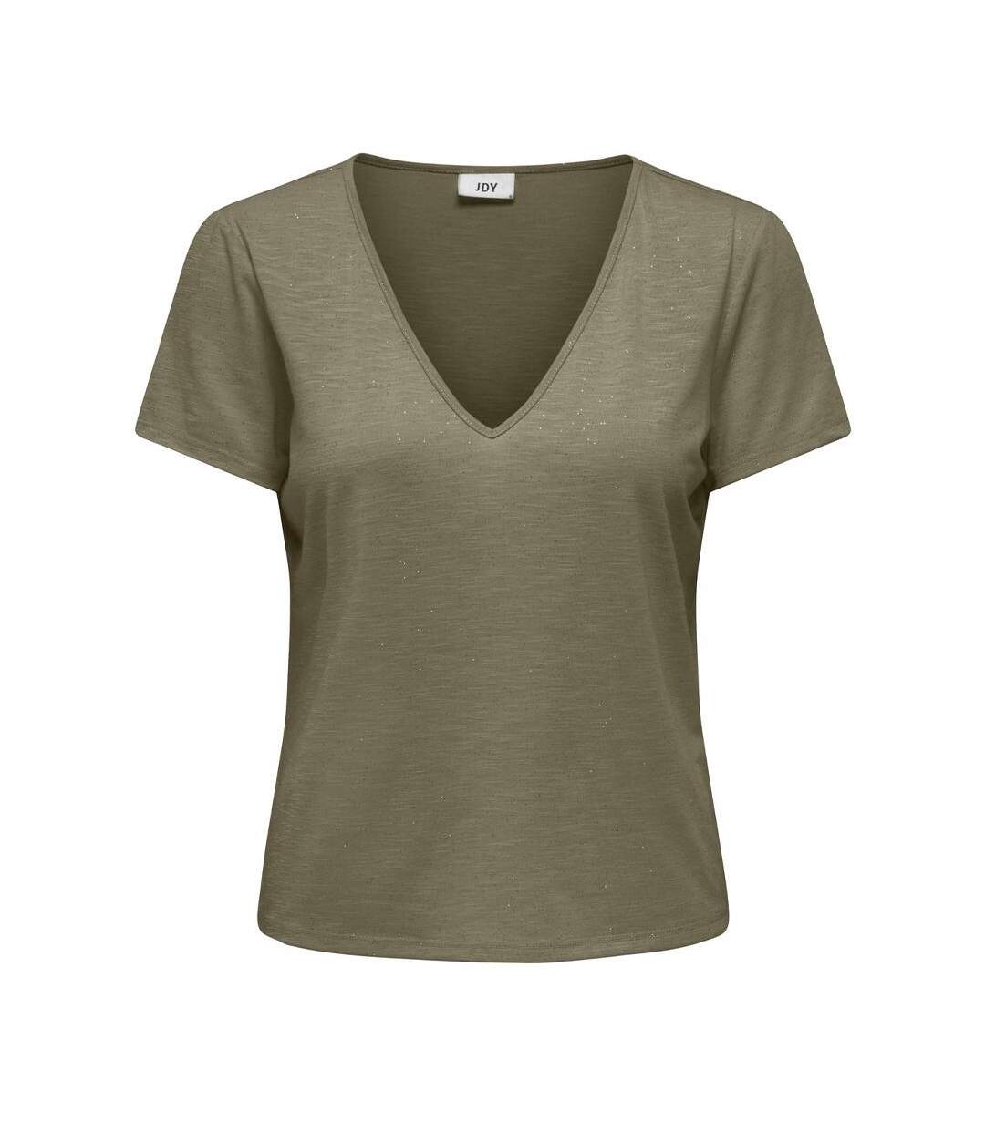 T-Shirt kaki femme jdy dora - s-1