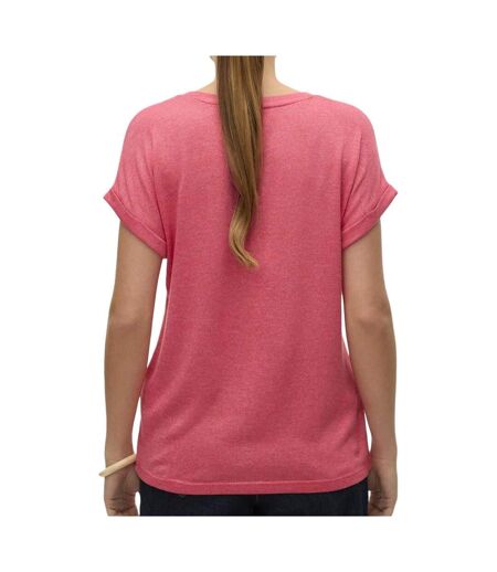 T-Shirt rose fuchsia femme vero moda brianna 10291353 - s