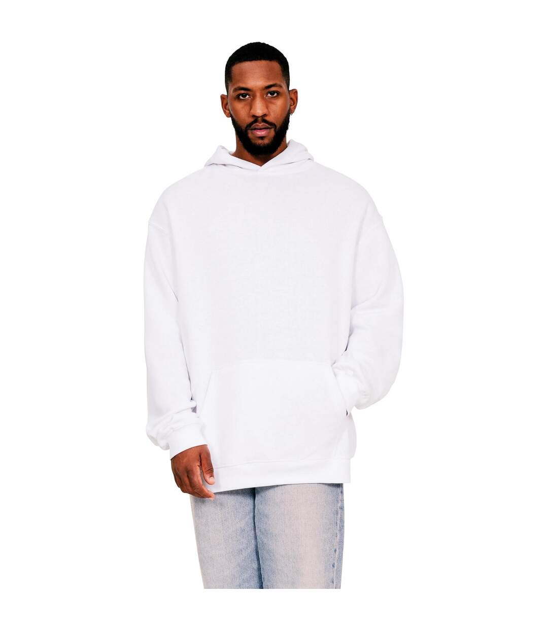 Sweat à capuche homme blanc Casual Classics-1