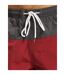 Mens Block Swim Shorts Brick Red Dark Shadow Urban Classics-4