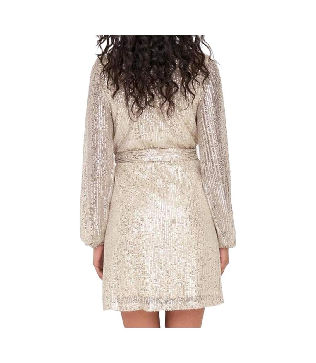 Robe à Sequins Rose Poudré Femme JDY Carmen - L-2