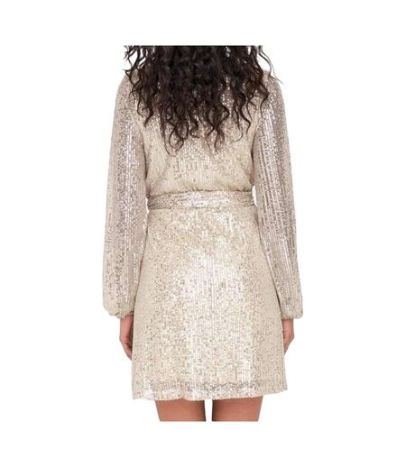 Robe à Sequins Rose Poudré Femme JDY Carmen - L