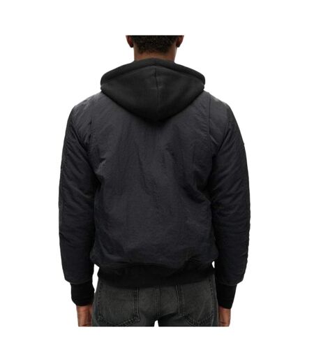Veste noir homme superdry hooded - xxl