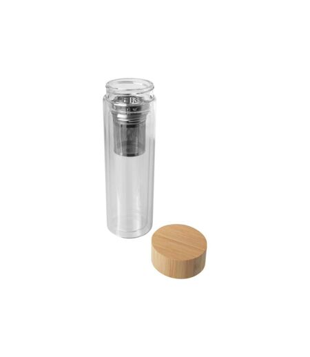 Bailey Bamboo 400ml Infuser Bottle One Size Clear Generic
