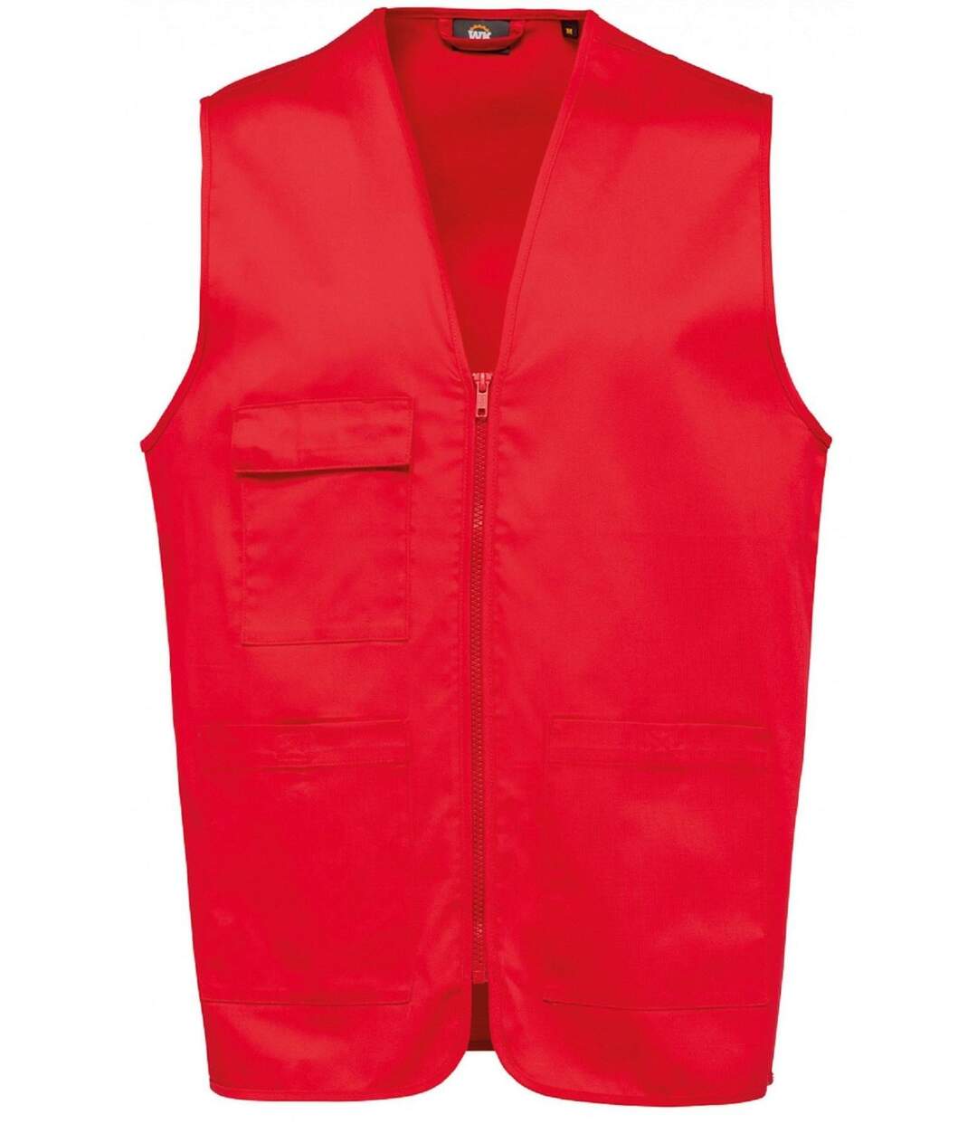 Gilet multipoches léger sans manches - Unisexe - WK608 - rouge