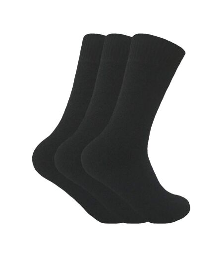 3 Pack Mens Padded Sole Winter Warm Thermal Wool Walking Boot Socks