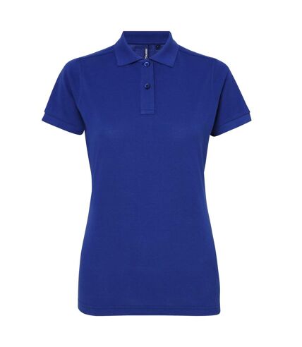 Asquith & Fox Womens/Ladies Short Sleeve Performance Blend Polo Shirt (Royal)