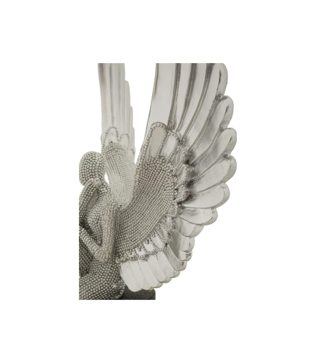 Statuette Déco Ailes Sparky 34cm Argent-4