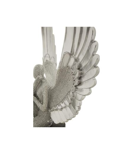 Statuette Déco Ailes Sparky 34cm Argent