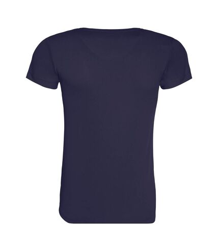 Womens/ladies cool recycled t-shirt navy Awdis