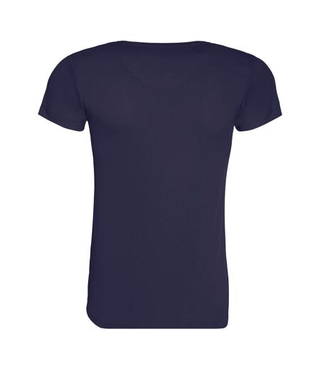 Womens/ladies cool recycled t-shirt navy Awdis