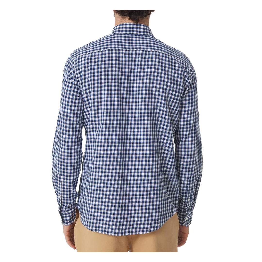 Chemise Blanche/Bleu Homme TBS Baltique - 3XL-2