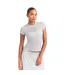 Womens/ladies Crew Neck T-shirt Light Heather Grey Skims-1