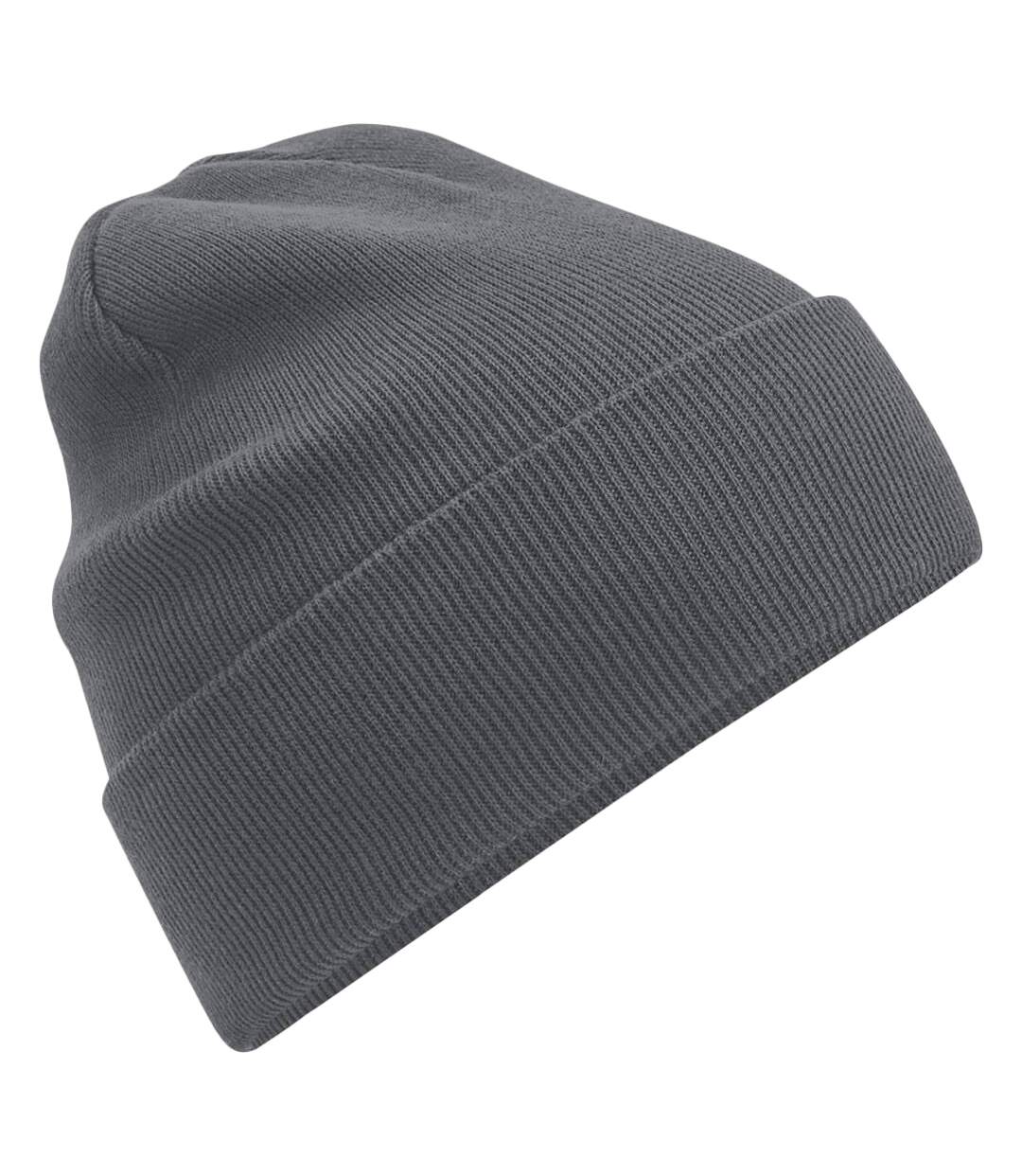 Beechfield Unisex Adult Original Cuffed Organic Cotton Beanie (Graphite Grey) - UTRW8278-1