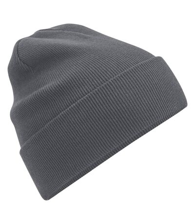 Beechfield Unisex Adult Original Cuffed Organic Cotton Beanie (Graphite Grey) - UTRW8278