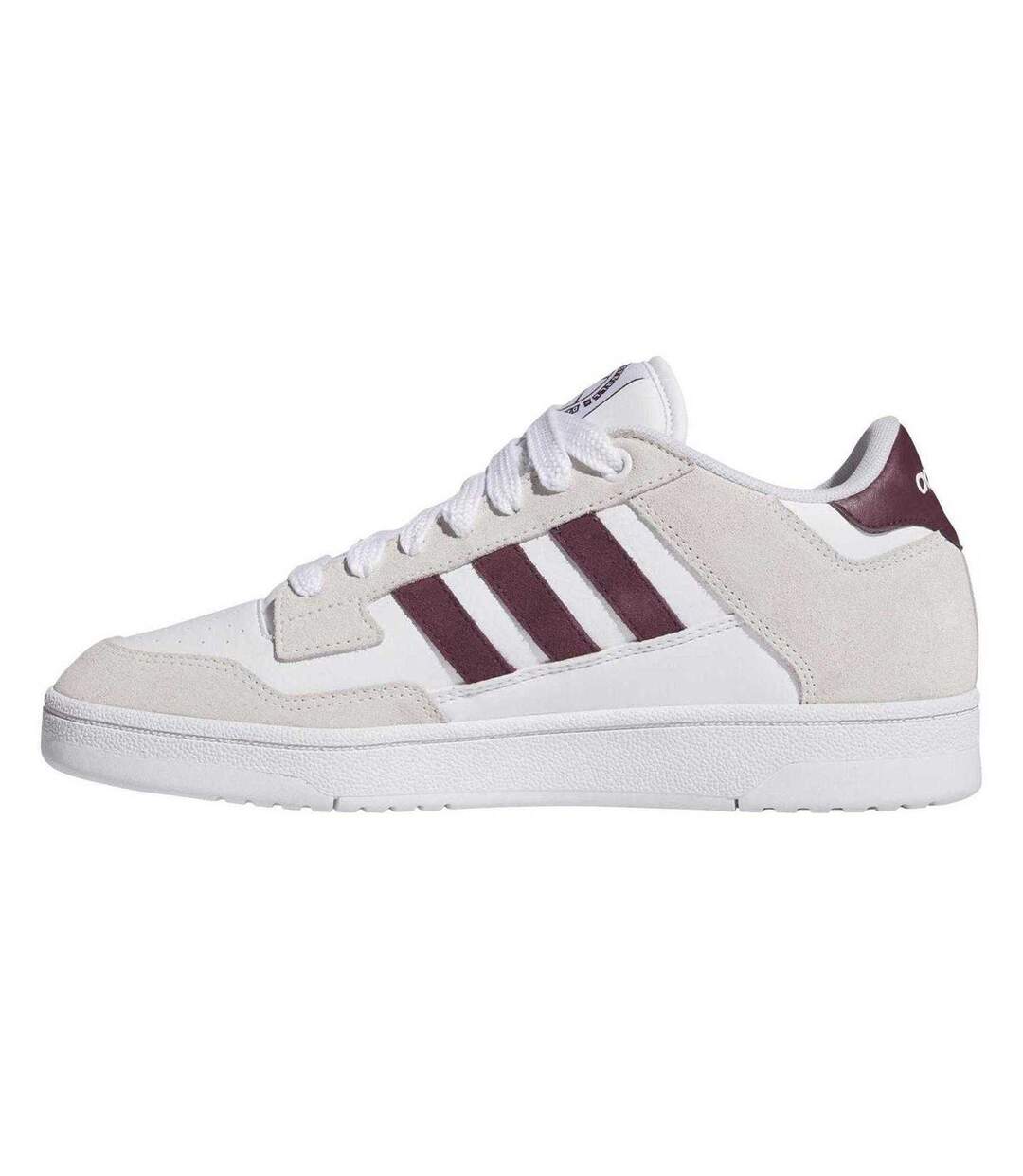 Unisex Adult Rapid Court Trainers White Maroon Adidas-3
