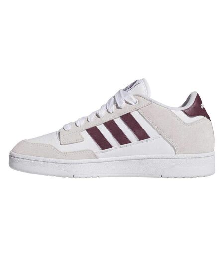 Unisex Adult Rapid Court Trainers White Maroon Adidas