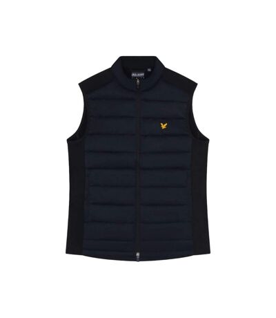 Mens wadded golf vest dark navy Lyle & Scott