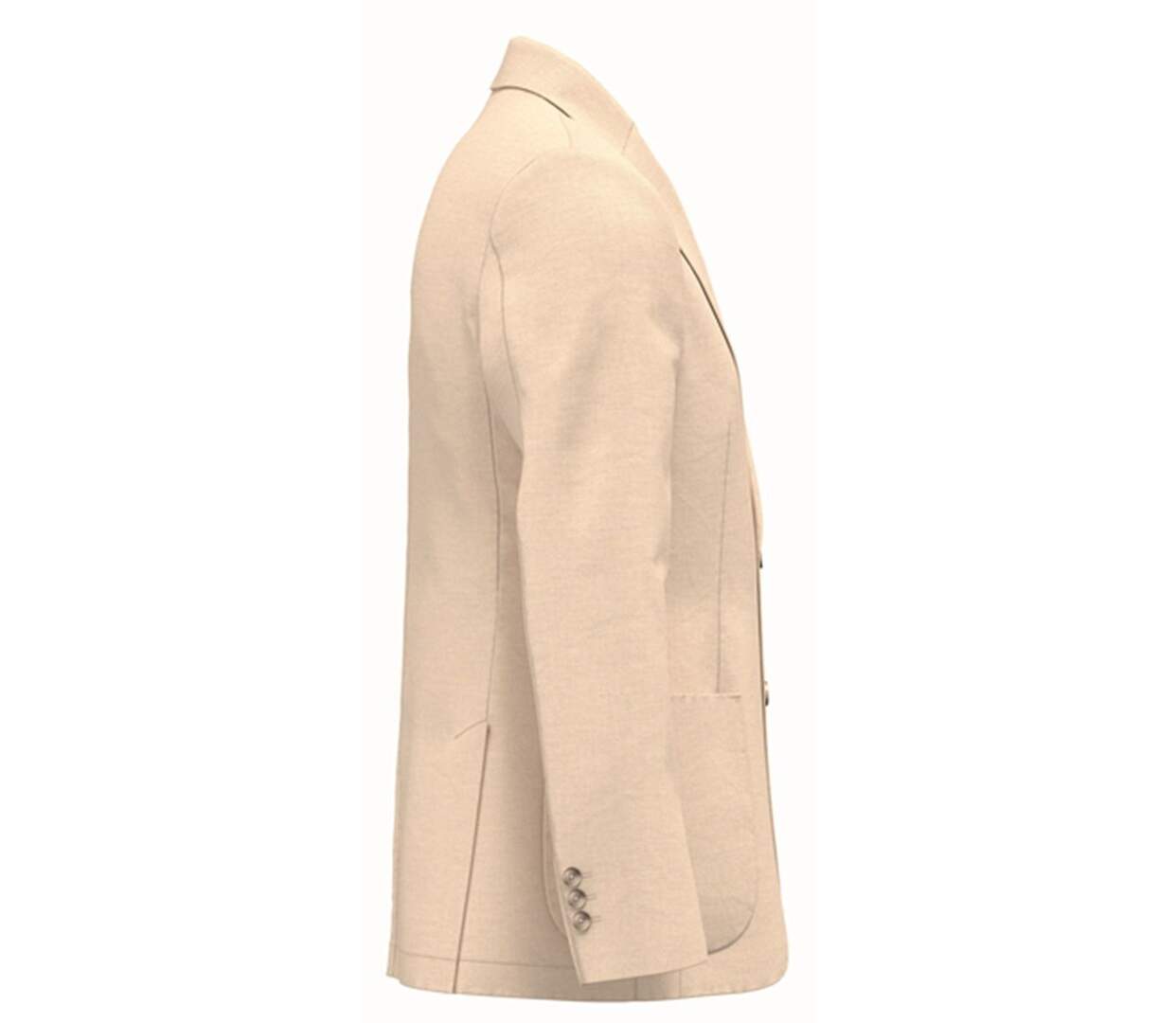 Veste blazer en lin - Homme - PATS600 - beige washed linen sand-2
