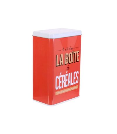 Paris Prix - Boîte De Conservation ma Boîte à Céréales 24cm Rouge