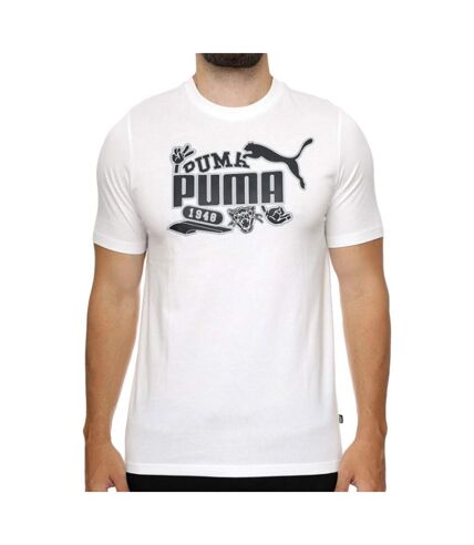 T-shirt Blanc Homme Puma 674476 - L