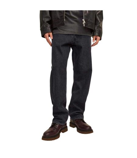 Mens Mid Rise Wide Leg Jeans Black Denim Jack And Jones