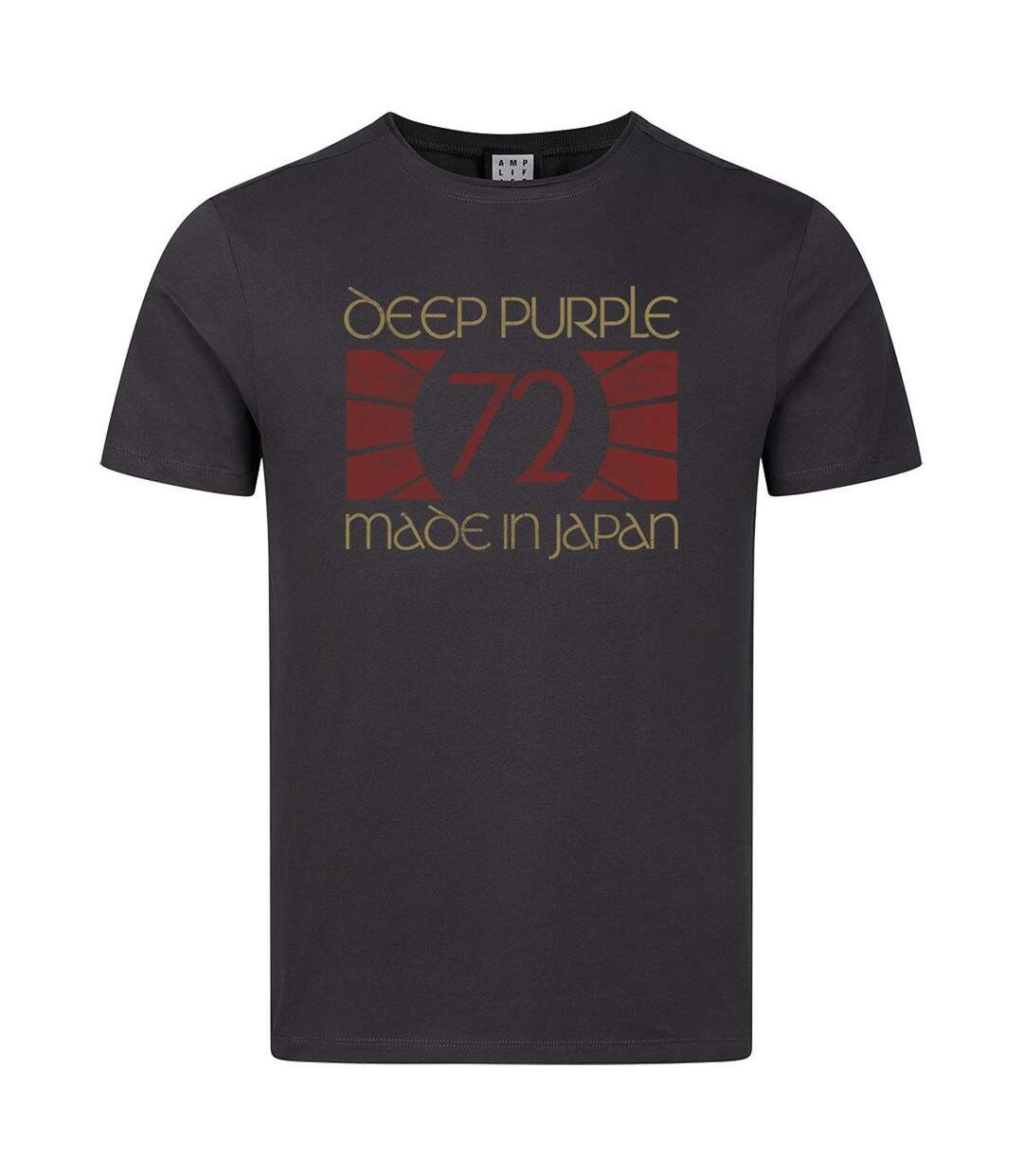 T-shirt Motif/style Deep Purple Adulte Charbon Amplified-1