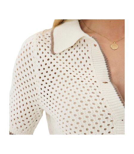 Chemise Manches Courtes Motif/style Découpé Femme Blanc I Saw It First