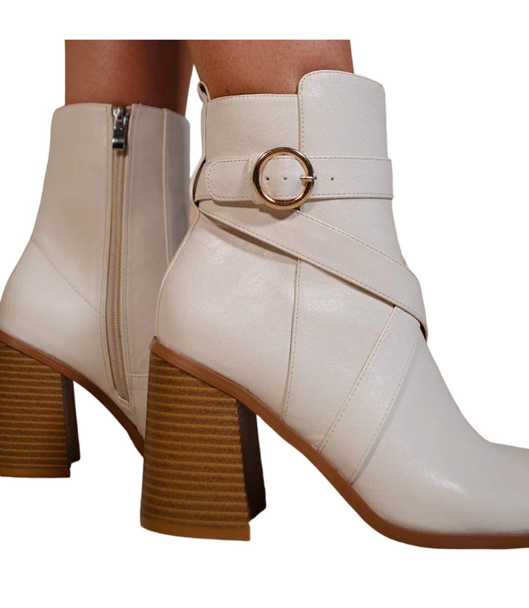 Bottines aislinn femme blanc cassé Where´s That From-3