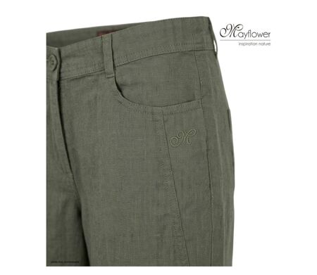 Short en lin Femme MAYFLOWER MIGUEL1 : la fraîcheur naturelle d'une coupe à longueur réglable