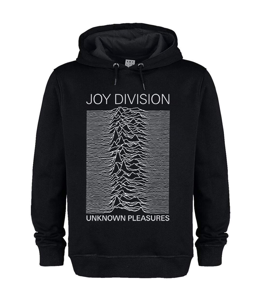 Sweat à capuche unknown pleasures adulte noir Amplified-1