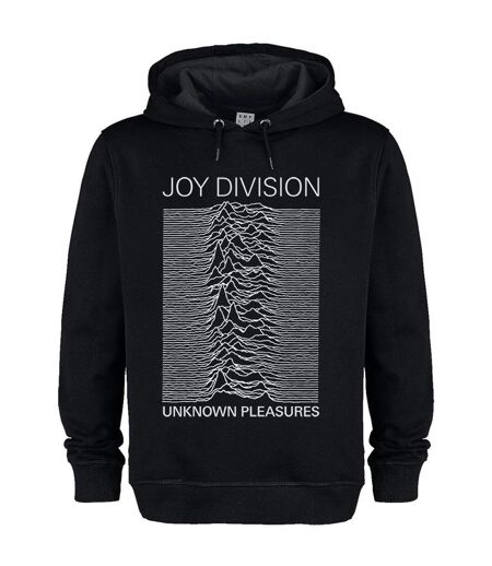 Amplified Unisex Adult Unknown Pleasures Joy Division Hoodie (Black) - UTGD1236